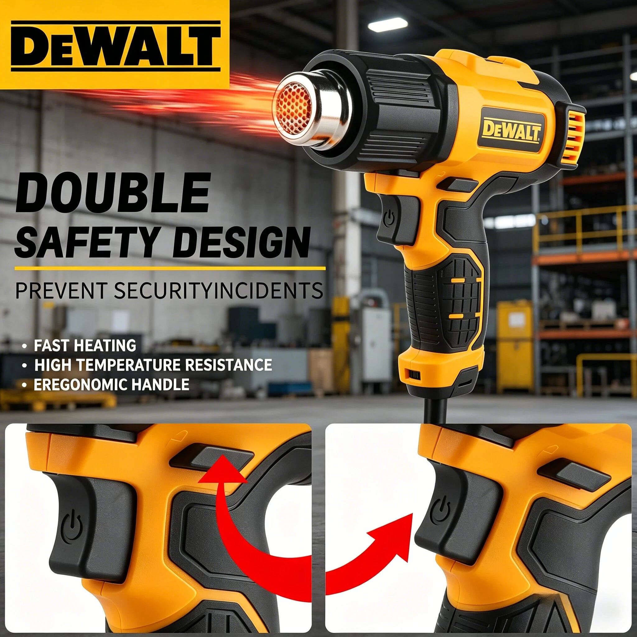 Термофен DEWALT 18V для термоусадочной пленки, беспроводной, электрический, для пайки, с питанием от аккумулятора DEWALT
Термофен DEWALT 18V для термоусадочной пленки, беспроводной, электрический, для пайки, с питанием от аккумулятора DEWALT