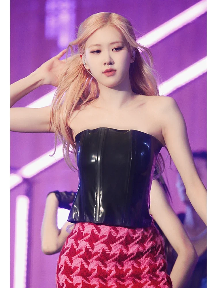 Korean Women Group Jazz Dance Clothes Back Vest Rose Red Skirt Nightclub DJ Stage Costume Kpop Hip Hop Suit Rave Outfits DWY8664
Korean Women Group Jazz Dance Clothes Back Vest Rose Red Skirt Nightclub DJ Stage Costume Kpop Hip Hop Suit Rave Outfits DWY8664