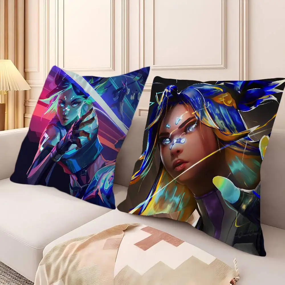 NEON V-VALORANT Pillow Covers Cartoon Sofa Decorative Home Double-sided Printing Short Plush Cute Cushion Cover
NEON V-VALORANT Pillow Covers Cartoon Sofa Decorative Home Double-sided Printing Short Plush Cute Cushion Cover