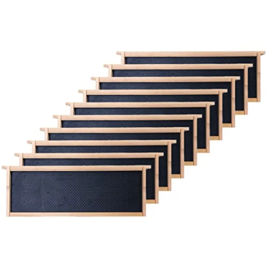 Honey Lake Medium Beehive Frames and Foudations Kit, 10 Pack Super Bee Frames with Beeswax Coated Food Grade Plastic Foundation
Honey Lake Medium Beehive Frames and Foudations Kit, 10 Pack Super Bee Frames with Beeswax Coated Food Grade Plastic Foundation