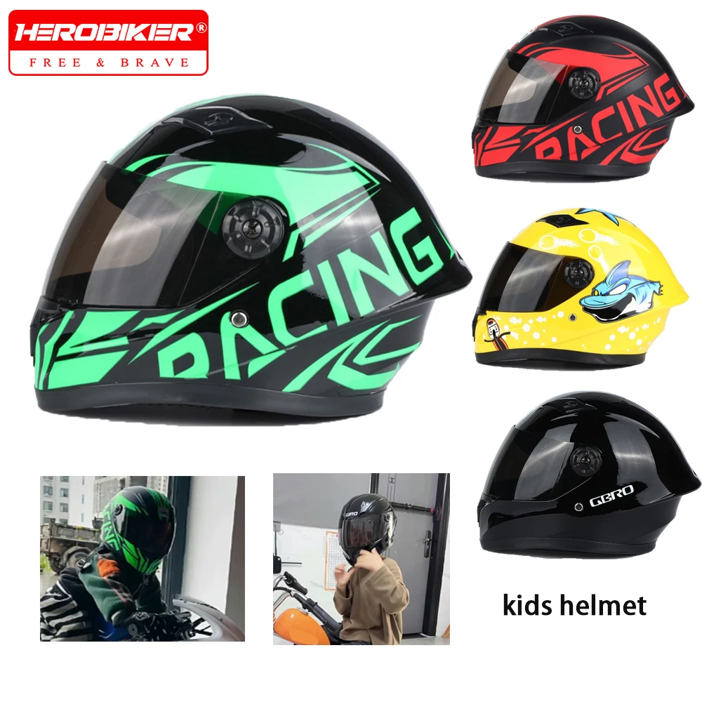Children's Motorcycle Helmet Safety Full-face Helmet Mountain Bike Full-face Helmet Four-season Outdoor Sports Riding
Children's Motorcycle Helmet Safety Full-face Helmet Mountain Bike Full-face Helmet Four-season Outdoor Sports Riding