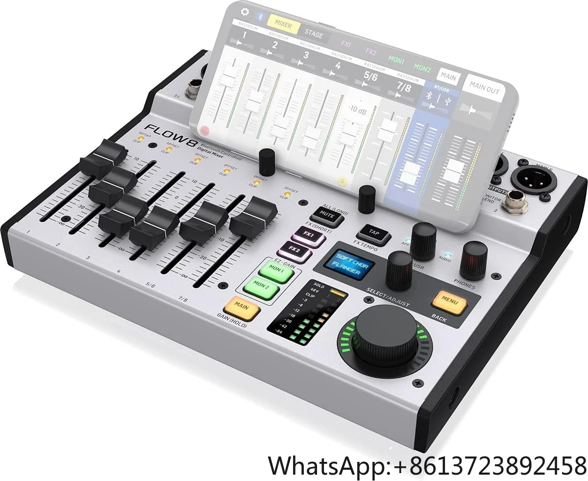 Be hringer FLOW 8 8-Input Digital Mixer for Radio & TV Broadcasting with Bluetooth Audio and App Control
Be hringer FLOW 8 8-Input Digital Mixer for Radio & TV Broadcasting with Bluetooth Audio and App Control