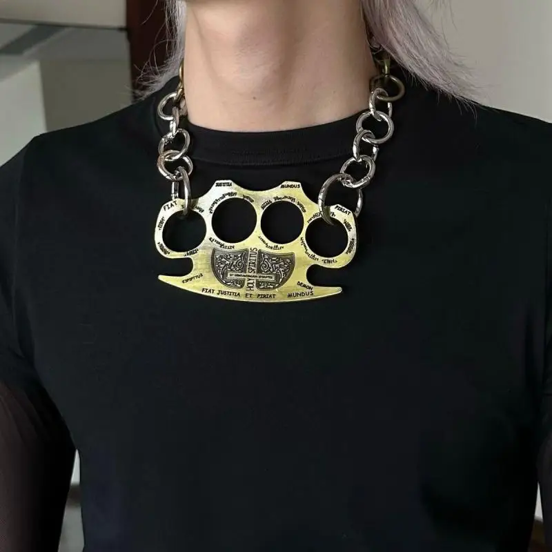 Super Heavy Industry Punk Style Necklace, Original Self-Defense Couple Versatile Clothing Accessories
Super Heavy Industry Punk Style Necklace, Original Self-Defense Couple Versatile Clothing Accessories