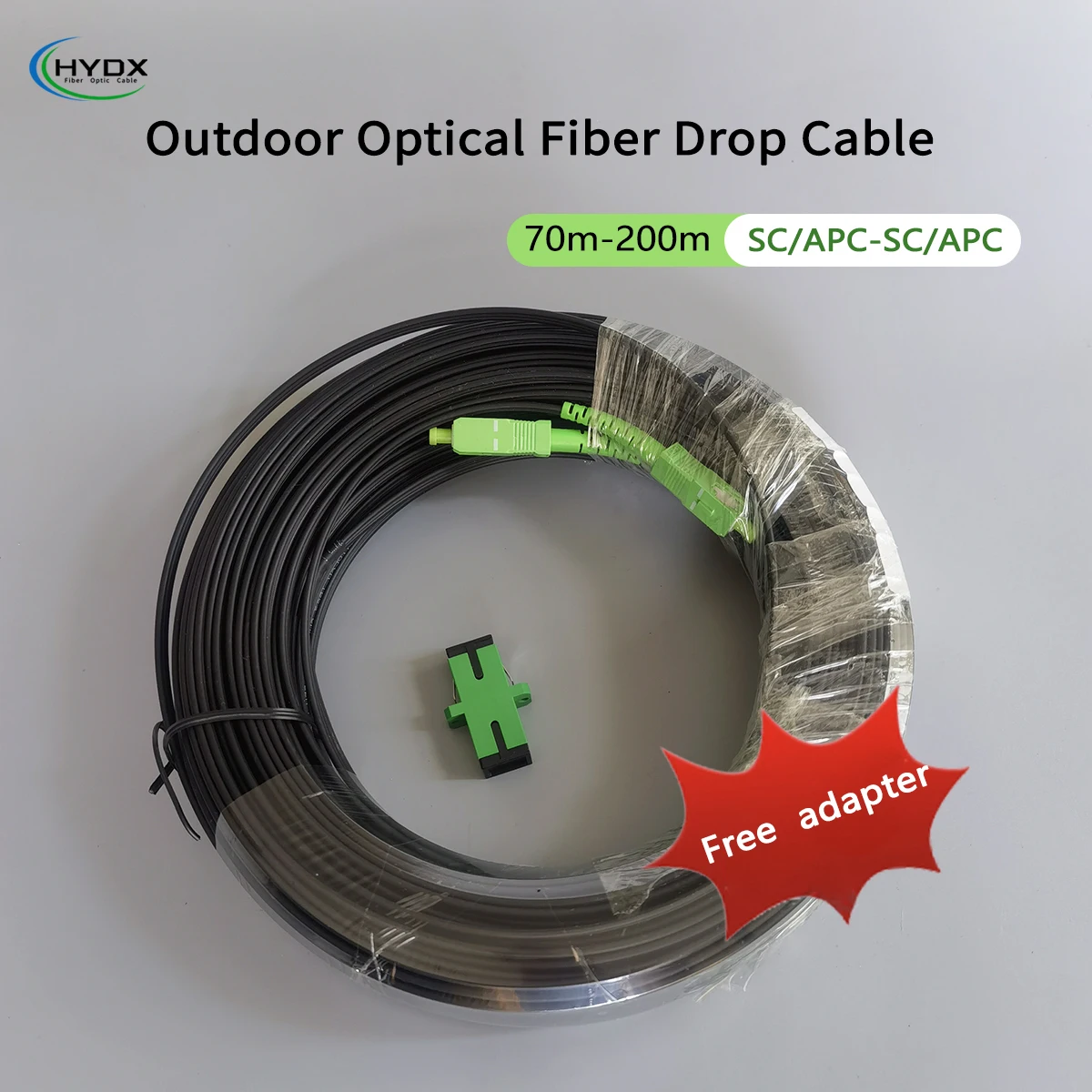 Outdoor Fiber Optic Patch Cord Cable FTTH SC/APC-SC/APC 120M-200M Single Mode Drop Fiber Optic Cable Optical Fiber Connectors
Outdoor Fiber Optic Patch Cord Cable FTTH SC/APC-SC/APC 120M-200M Single Mode Drop Fiber Optic Cable Optical Fiber Connectors