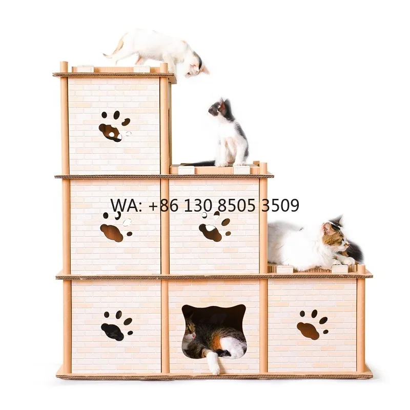 Kitten Corrugate Scratcher Lounge Cats House Petfurniture Kittens Scratching Tower Large Villa Nail Board Houses Leisure CP-205
Kitten Corrugate Scratcher Lounge Cats House Petfurniture Kittens Scratching Tower Large Villa Nail Board Houses Leisure CP-205