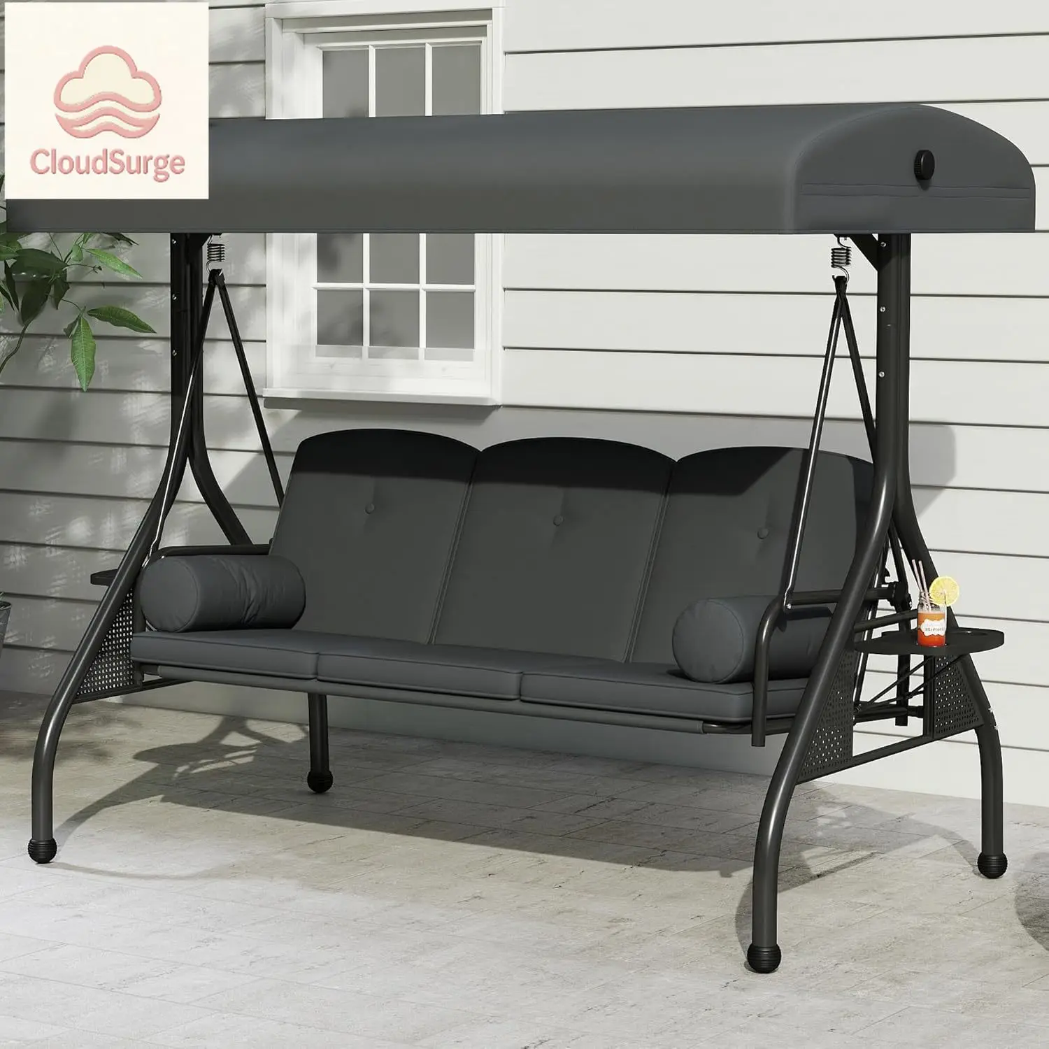 Porch Swing with Stand, Meatl Outdoor Swings for Adults, All Weather Outdoor Patio Swings with Canopy, Yard Swing with Canopy, 2
Porch Swing with Stand, Meatl Outdoor Swings for Adults, All Weather Outdoor Patio Swings with Canopy, Yard Swing with Canopy, 2
