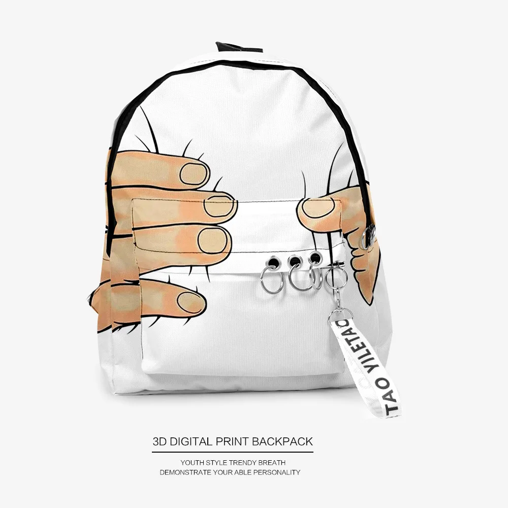 Trendy hand pattern Notebook Backpacks Boys/Girls pupil School Bags 3D Print Keychains Oxford Waterproof Cute Small Backpacks
Trendy hand pattern Notebook Backpacks Boys/Girls pupil School Bags 3D Print Keychains Oxford Waterproof Cute Small Backpacks