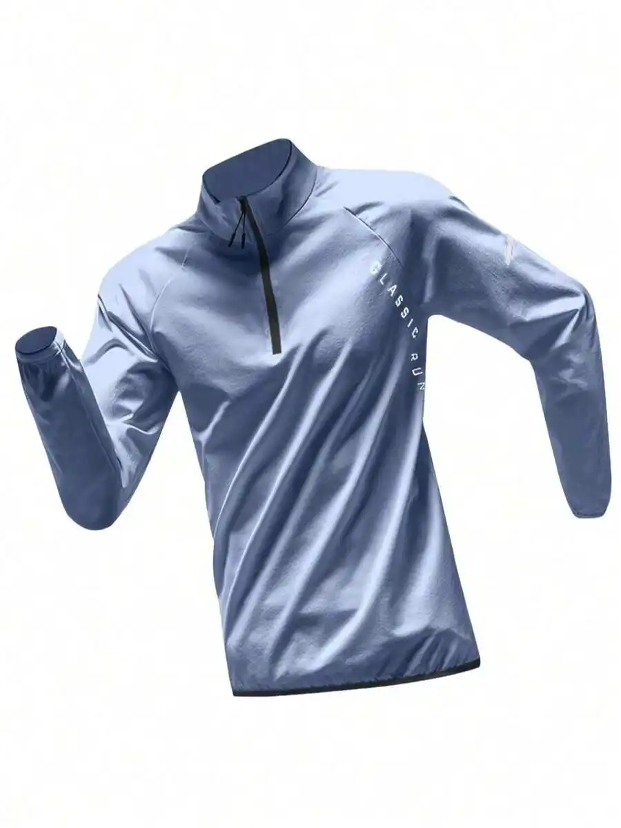Mens Sports Long Sleeve Half Zip Pullover Quick Dry Running T-Shirt Breathable Stretchy Fabric Moisture Wicking Training Shirt
Mens Sports Long Sleeve Half Zip Pullover Quick Dry Running T-Shirt Breathable Stretchy Fabric Moisture Wicking Training Shirt