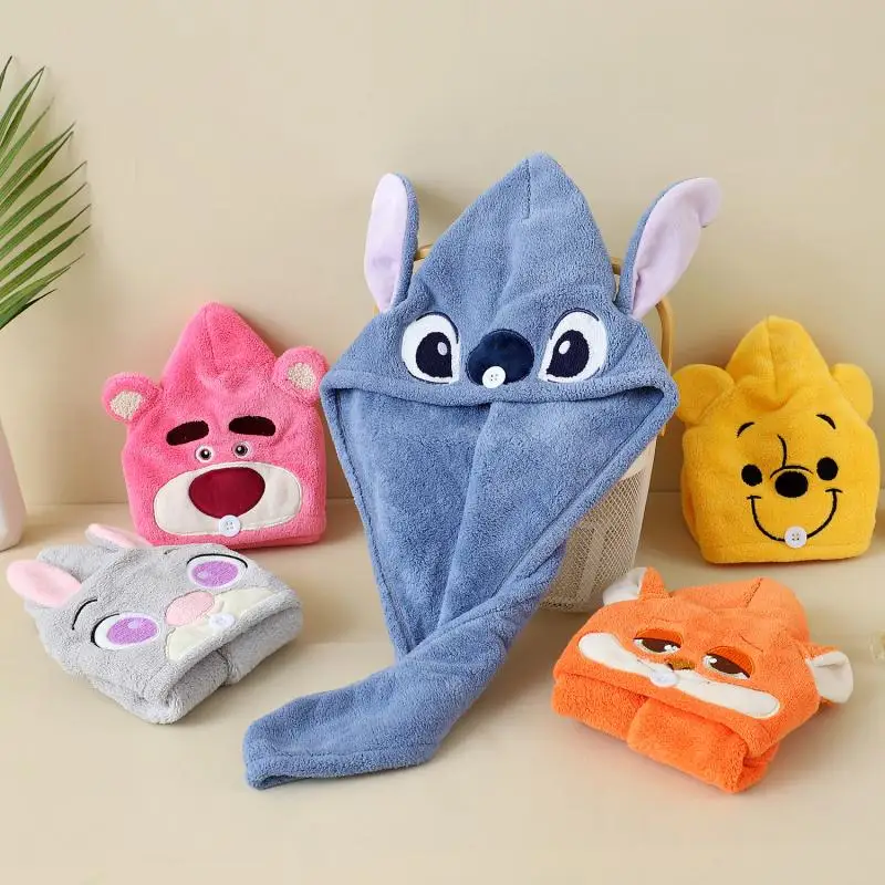 Kawaii Disney Anime Dry Hair Cap Cute Stitch Winnie Pooh Lotso Cartoon Soft Double-Layer Quick Drying Dry Hair Towel Girls Gifts
Kawaii Disney Anime Dry Hair Cap Cute Stitch Winnie Pooh Lotso Cartoon Soft Double-Layer Quick Drying Dry Hair Towel Girls Gifts