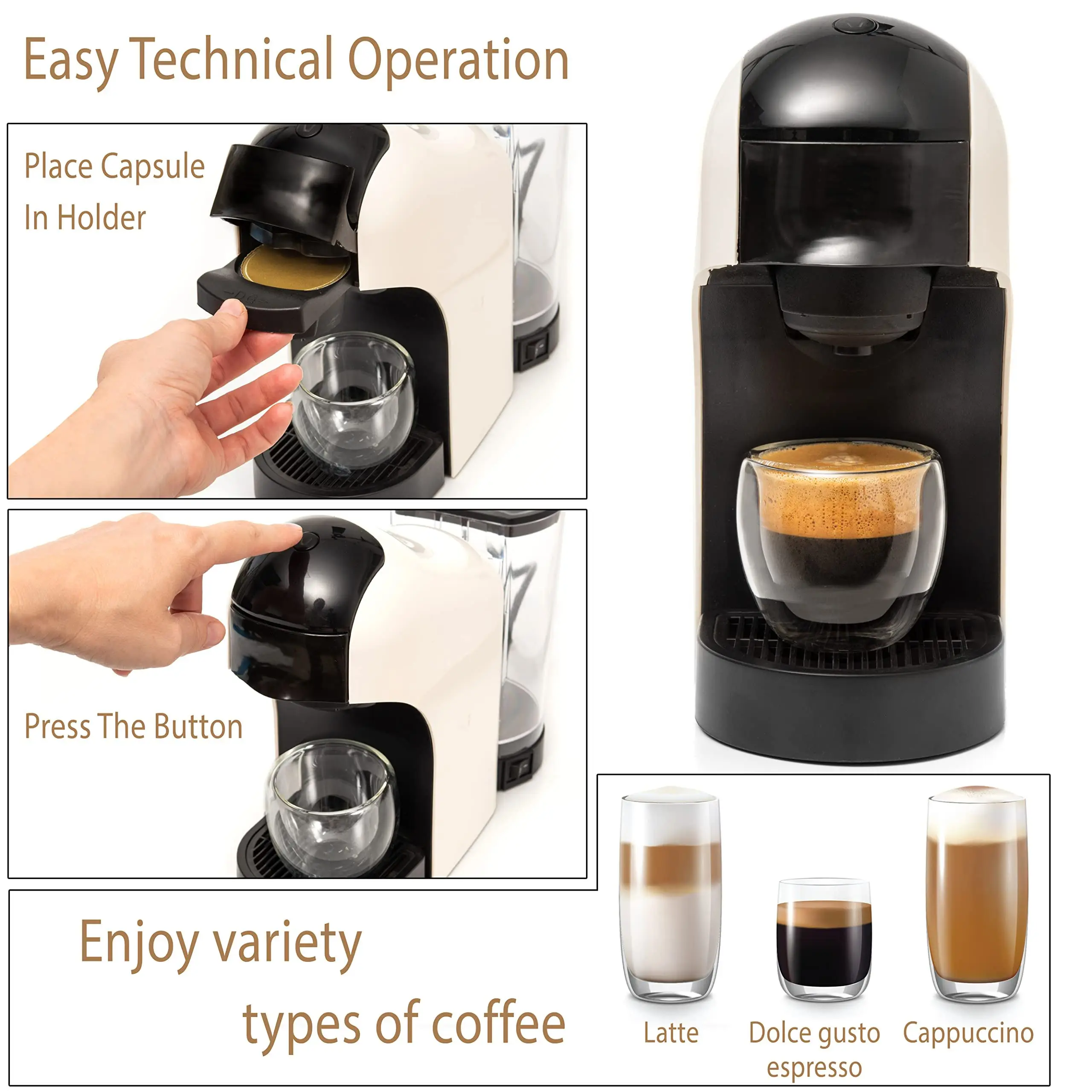 Custom Professional 220V Capsule Coffee Making Machine Home Use Electrical Automatic Smart Italian Coffee Maker
Custom Professional 220V Capsule Coffee Making Machine Home Use Electrical Automatic Smart Italian Coffee Maker