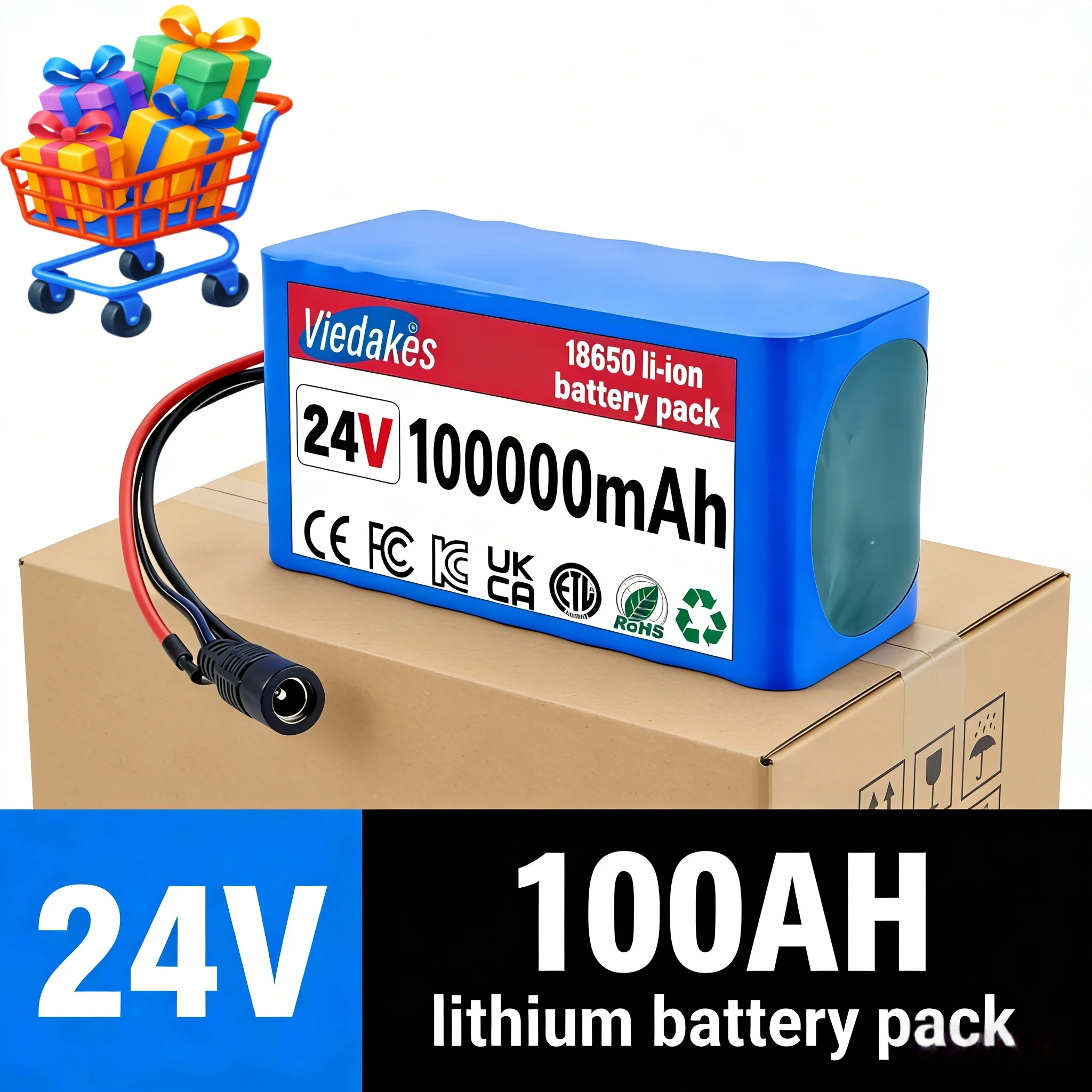 100% New 7S3P 24V 100000mAh Rechargeable Batteries 24V Lithium Battery Wheelchair Battery 7s3p Battery Pack + 2A charger
100% New 7S3P 24V 100000mAh Rechargeable Batteries 24V Lithium Battery Wheelchair Battery 7s3p Battery Pack + 2A charger