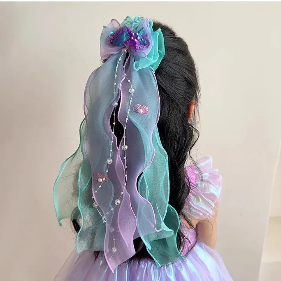 Toddler Mermaid Headwear Children Princess Bow Hairpin Girls Floating Yarn Braided Hair Clip Mermaid Maiden Hair Accessory SY08
Toddler Mermaid Headwear Children Princess Bow Hairpin Girls Floating Yarn Braided Hair Clip Mermaid Maiden Hair Accessory SY08