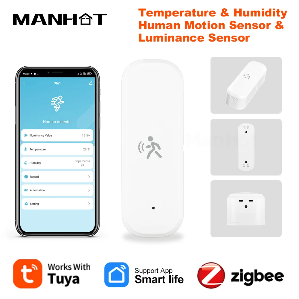 Tuya 3в1 Zigbee Mmwave радар PIR датчик человеческого монитора с детектором температуры и влажности датчик люминесса света домашняя автоматизация
Tuya 3в1 Zigbee Mmwave радар PIR датчик человеческого монитора с детектором температуры и влажности датчик люминесса света домашняя автоматизация