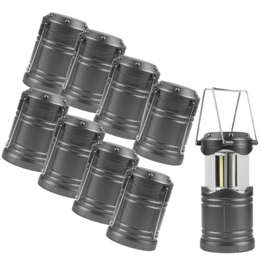 8 Pack LED Lantern Camping Light, Battery Operated Lanterns COB Super Bright for Power Outages Indoor Emergency Outdoor Camping
8 Pack LED Lantern Camping Light, Battery Operated Lanterns COB Super Bright for Power Outages Indoor Emergency Outdoor Camping