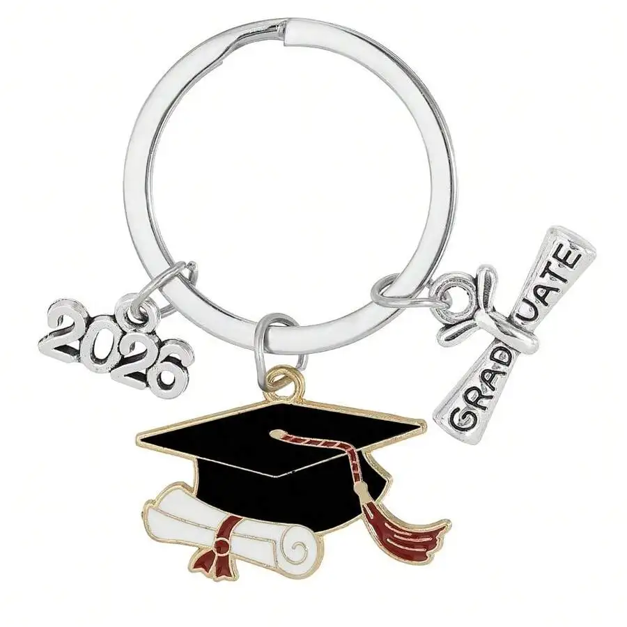 1pc Unisex 2026 Back To School/Graduation Season Enamel Graduation Cap Keychain, Commemorative Graduation Ceremony Gift Keyring
1pc Unisex 2026 Back To School/Graduation Season Enamel Graduation Cap Keychain, Commemorative Graduation Ceremony Gift Keyring