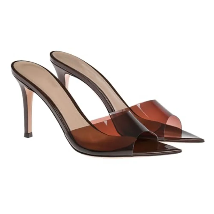 Women'S Clear Pointed Open Toe Stiletto Heel Slide Sandals Fashion Sexy Slip On Transparent Strap High Heels Mules Summer Backl
Women'S Clear Pointed Open Toe Stiletto Heel Slide Sandals Fashion Sexy Slip On Transparent Strap High Heels Mules Summer Backl