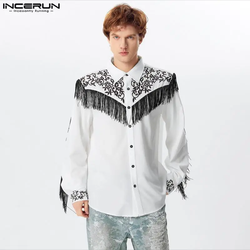 INCERUN Men Shirt Tassel Patchwork Printing Lapel Long Sleeve Casual Men Clothing Streetwear 2024 Fashion Leisure Camisas S-5XL
INCERUN Men Shirt Tassel Patchwork Printing Lapel Long Sleeve Casual Men Clothing Streetwear 2024 Fashion Leisure Camisas S-5XL