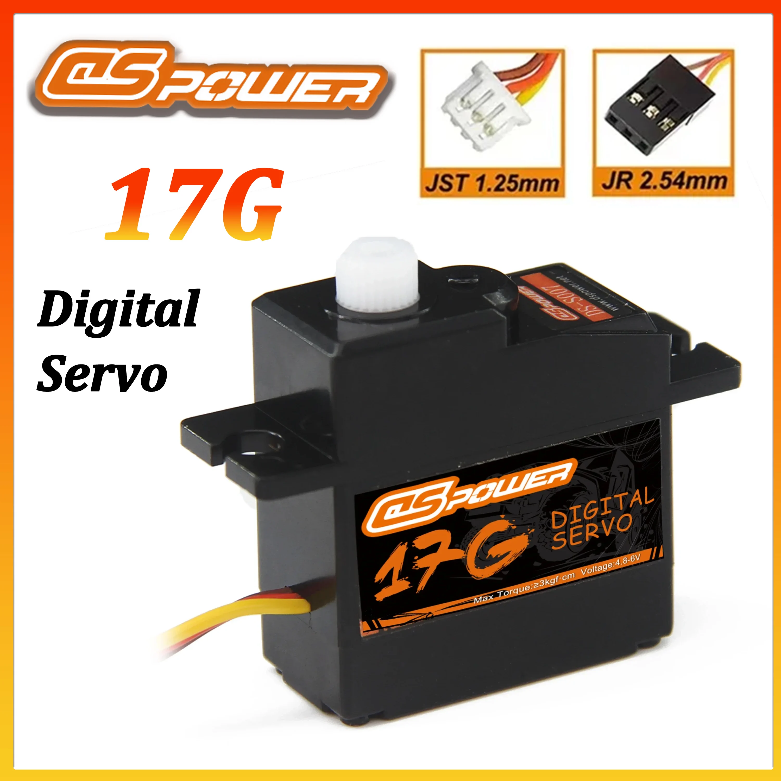 Цифровой сервопривод DSPOWER 17G с пластиковыми шестернями для радиоуправляемых моделей 1/14: самолетов, вертолетов, автомобилей, лодок. Запчасть для Wltoys, Hyper Go, MJX 14301
Цифровой сервопривод DSPOWER 17G с пластиковыми шестернями для радиоуправляемых моделей 1/14: самолетов, вертолетов, автомобилей, лодок. Запчасть для Wltoys, Hyper Go, MJX 14301