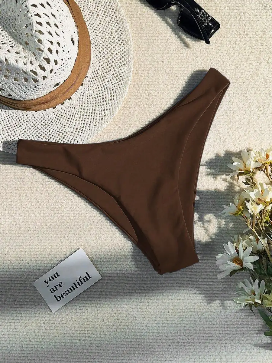 High Cut Bikini Bottom Summer Beach Swimwear Solid Color
High Cut Bikini Bottom Summer Beach Swimwear Solid Color