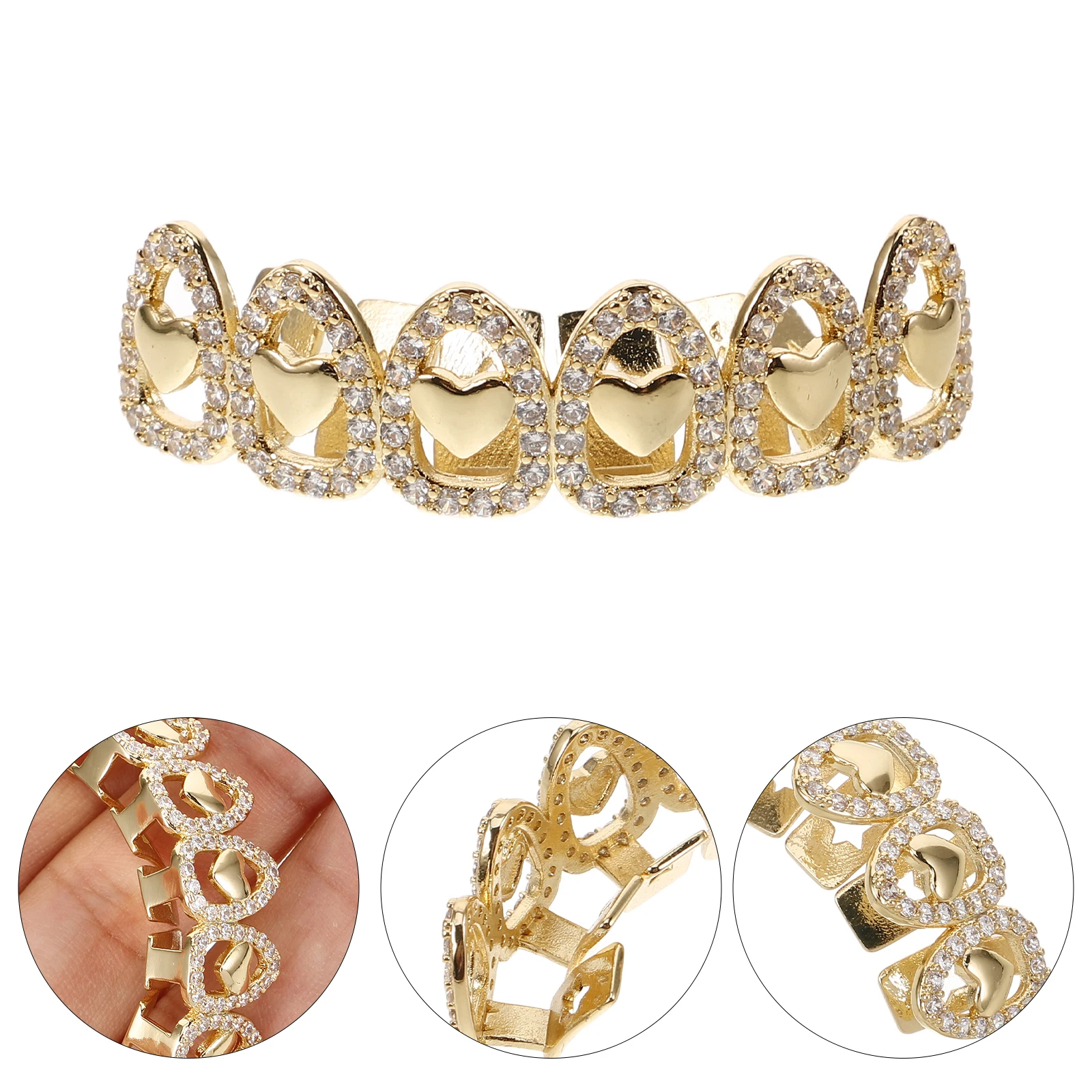 Shiny Brace Removable Fake Top Teeth Decorative Hip Hop Grill Jewelry Party Teeth Decor Grills Mouth Dazzling Charms Easy Detach
Shiny Brace Removable Fake Top Teeth Decorative Hip Hop Grill Jewelry Party Teeth Decor Grills Mouth Dazzling Charms Easy Detach