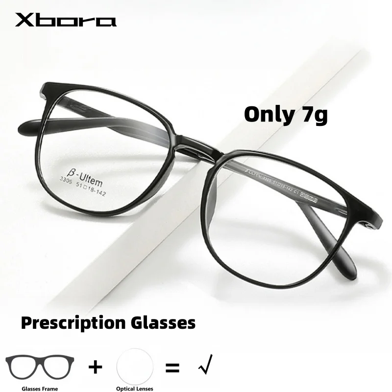 Xbora Retro New Style Glasses Men TR90 Frame Ultra Light Degree Glasses Retro Optical Multifocal Glasses Women Prescription 3309
Xbora Retro New Style Glasses Men TR90 Frame Ultra Light Degree Glasses Retro Optical Multifocal Glasses Women Prescription 3309