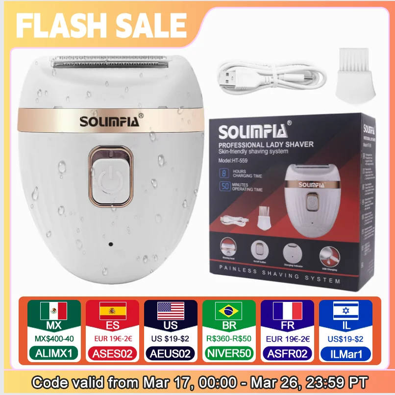 Перезаряжаемый женский эпилятор Hatteker для удаления волос на лице, триммер для бикини, женская бритва для тела, электробритва для ног, лобковая подмышка, рука
Перезаряжаемый женский эпилятор Hatteker для удаления волос на лице, триммер для бикини, женская бритва для тела, электробритва для ног, лобковая подмышка, рука