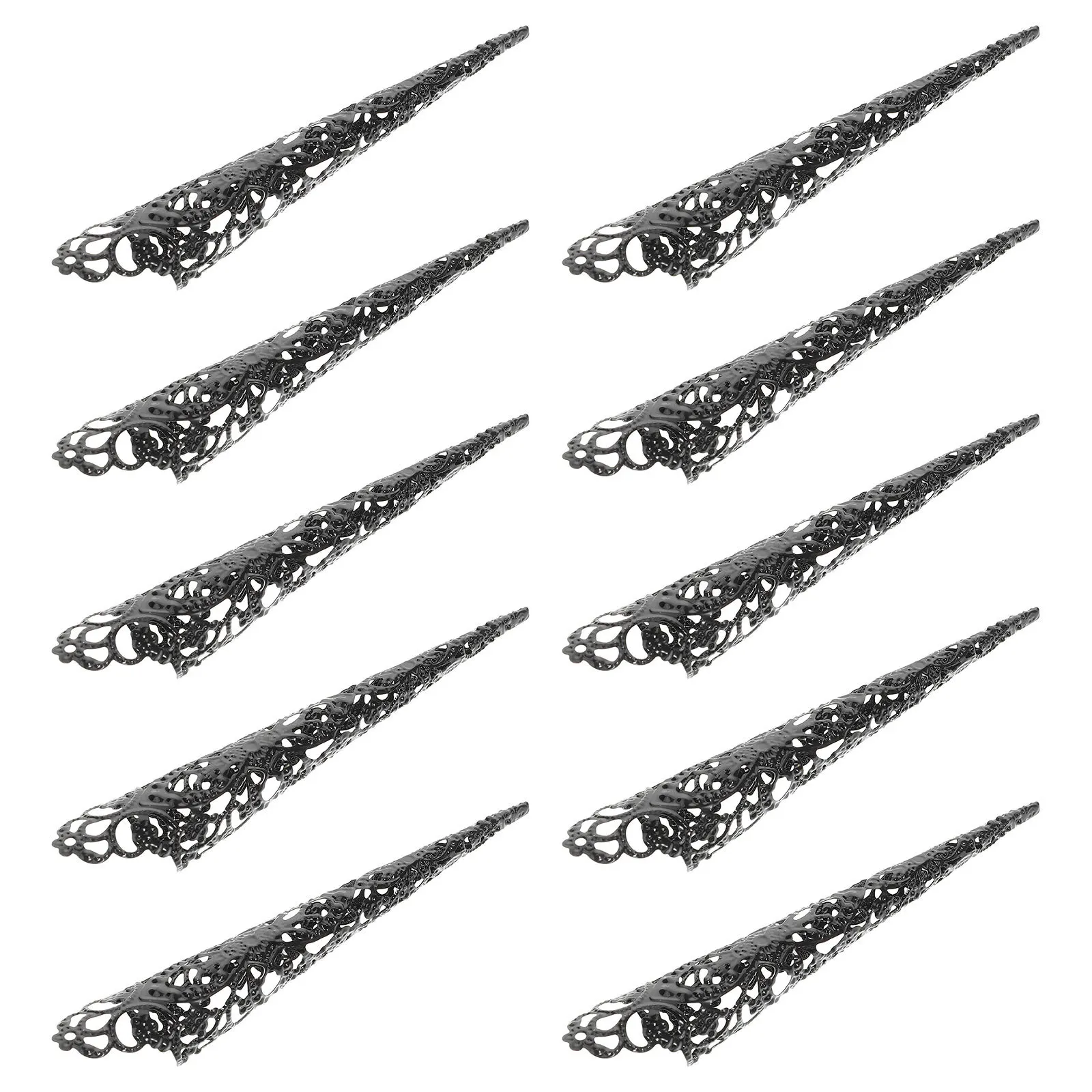 10Pcs Ancient Fake Nail Finger Claws Iron Costume Finger Covers Long Fingertip Protectors Party Cosplay Accessories
10Pcs Ancient Fake Nail Finger Claws Iron Costume Finger Covers Long Fingertip Protectors Party Cosplay Accessories