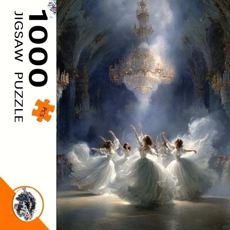 Vintage Rococo Ballroom Dancers 500PCS Jigsaw Puzzle Crystal Chandelier Art Stress Relief Gift
Vintage Rococo Ballroom Dancers 500PCS Jigsaw Puzzle Crystal Chandelier Art Stress Relief Gift