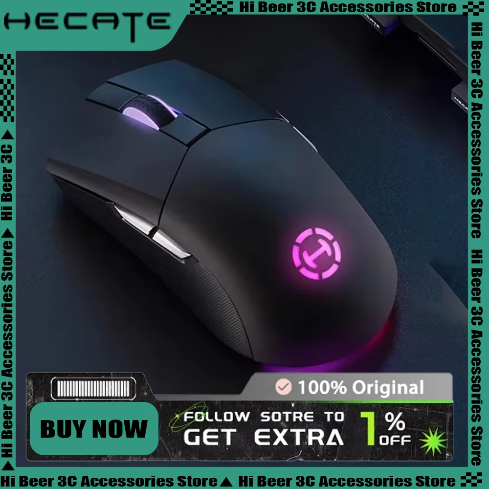 Беспроводная игровая мышь HECATE G4M Pro с низкой задержкой, легкая, трехрежимная, 26000 точек на дюйм, эргономика PAW3395, индивидуальные аксессуары для киберспорта
Беспроводная игровая мышь HECATE G4M Pro с низкой задержкой, легкая, трехрежимная, 26000 точек на дюйм, эргономика PAW3395, индивидуальные аксессуары для киберспорта