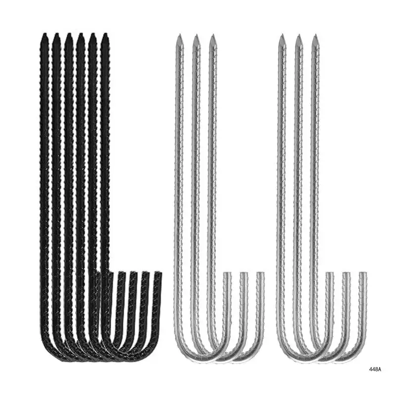 6 Pack Ground Stakes Strong J Hook Designs Steel Ground Anchors Versatile J Hook Stakes Long Lasting for Various Uses
6 Pack Ground Stakes Strong J Hook Designs Steel Ground Anchors Versatile J Hook Stakes Long Lasting for Various Uses