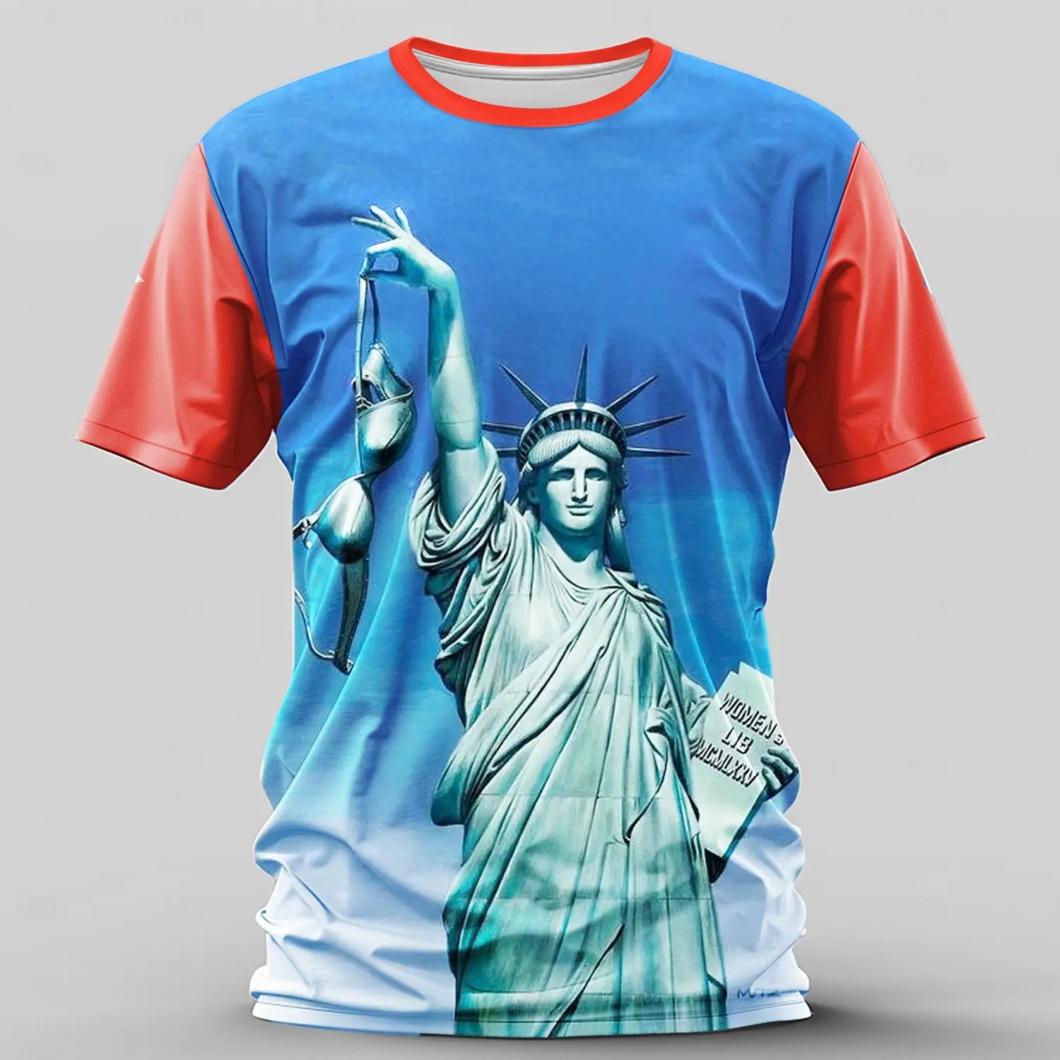 Funny 3D Statue of Liberty Print T Shirt For Men Casual O-neck Short Sleeve Fashion Loose Tees Summer Breathable Men's Clothing
Funny 3D Statue of Liberty Print T Shirt For Men Casual O-neck Short Sleeve Fashion Loose Tees Summer Breathable Men's Clothing