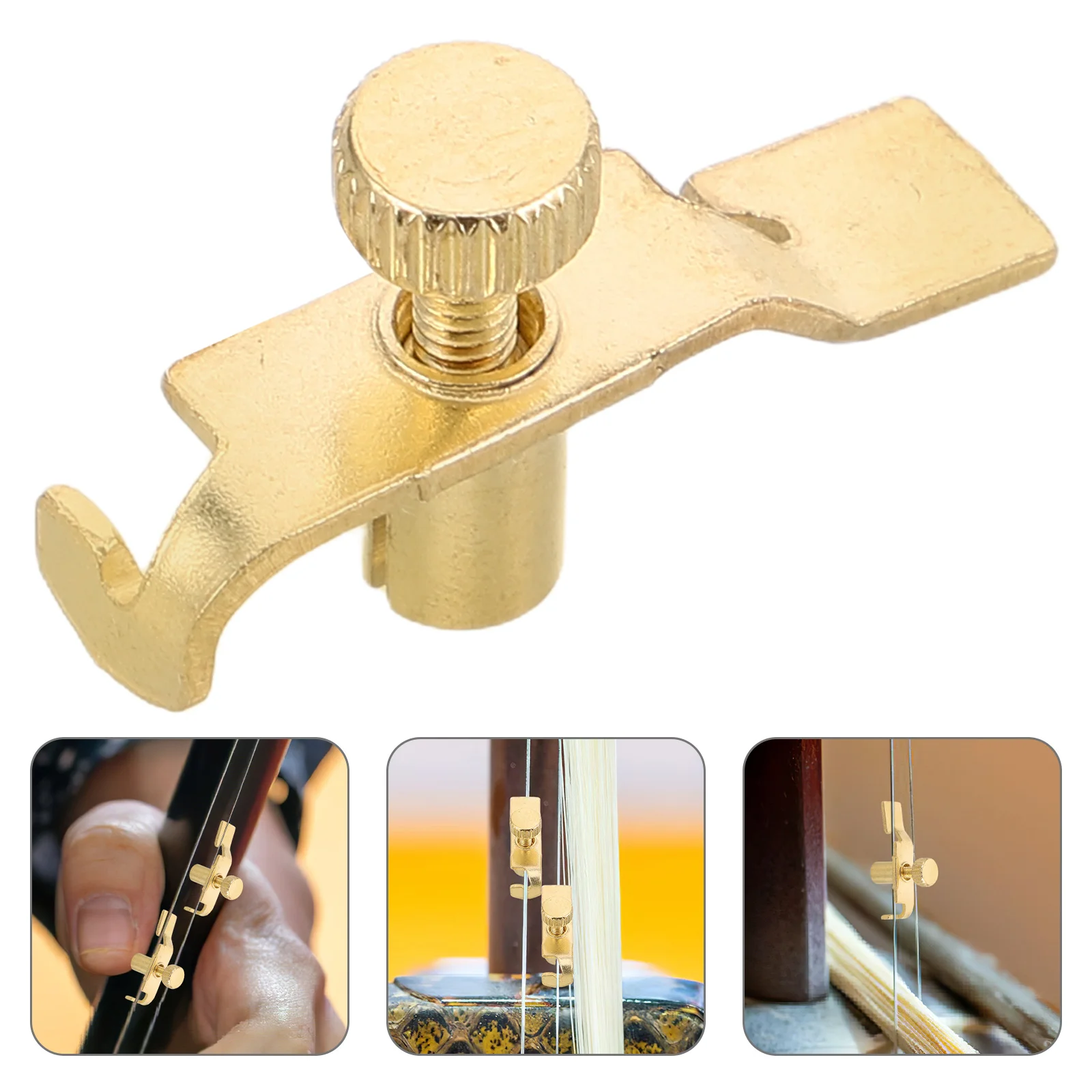 2 Pcs Golden Erhu Instrument Tuning Tool Metal Tuner Mouth Chinese Violin Accessories
2 Pcs Golden Erhu Instrument Tuning Tool Metal Tuner Mouth Chinese Violin Accessories