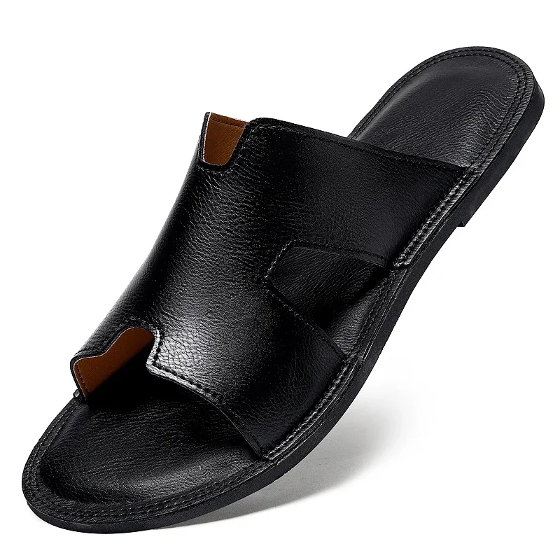 Unisex Genuine Leather Fisherman Slides Plus Size Breathable Indoor Outdoor Casual Slippers
Unisex Genuine Leather Fisherman Slides Plus Size Breathable Indoor Outdoor Casual Slippers