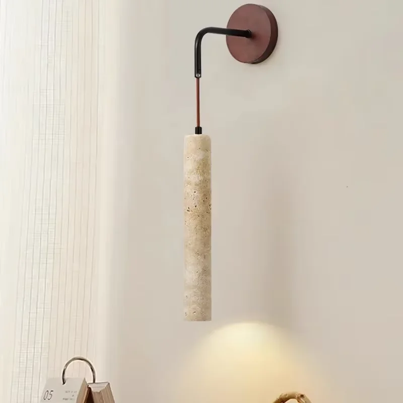 Japanese Wabi-Sabi & Nordic Creative Travertine LED Wall Lamp - for Bedroom Bedside, Living Room Background Wall
Japanese Wabi-Sabi & Nordic Creative Travertine LED Wall Lamp - for Bedroom Bedside, Living Room Background Wall
