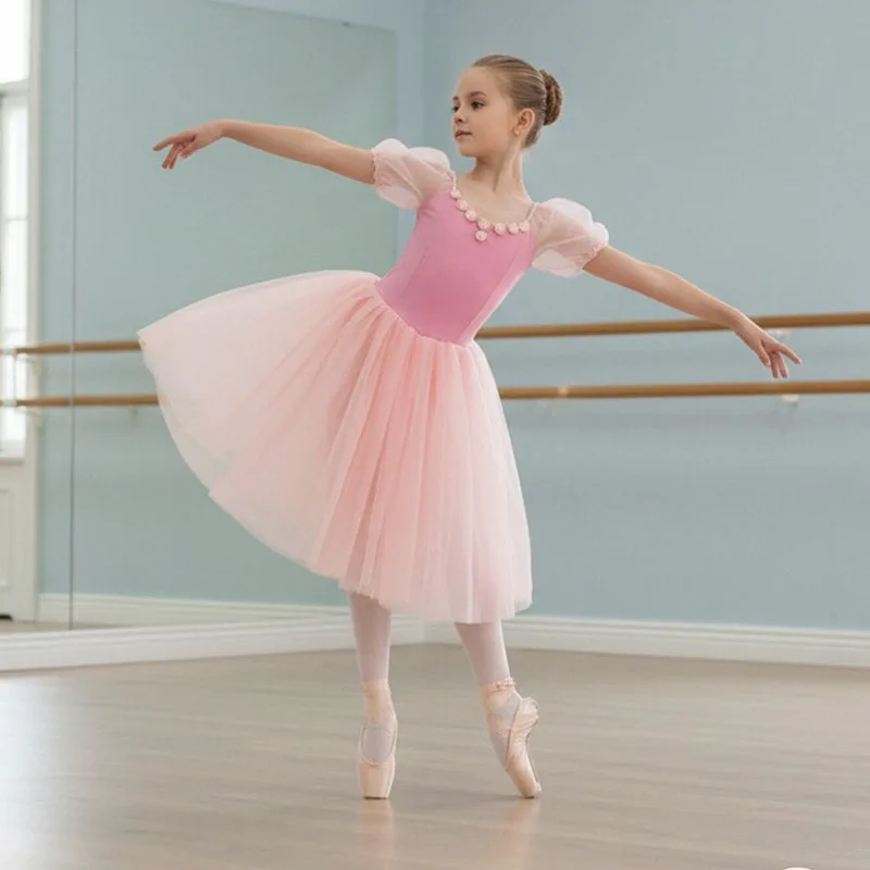 Kids Giselle Ballet Costume for Girls Long Ballet Leotard Dance Dress Lace Bubble Sleeve Tulle Skirt Tutu Ballerina Dancewear
Kids Giselle Ballet Costume for Girls Long Ballet Leotard Dance Dress Lace Bubble Sleeve Tulle Skirt Tutu Ballerina Dancewear