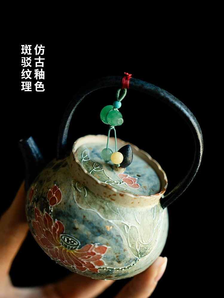 Pure Hand Painting Open and Di Lanfeng Loop-Handled Teapot Lady's Office New Chinese Style Ceramic Tea Maker
Pure Hand Painting Open and Di Lanfeng Loop-Handled Teapot Lady's Office New Chinese Style Ceramic Tea Maker