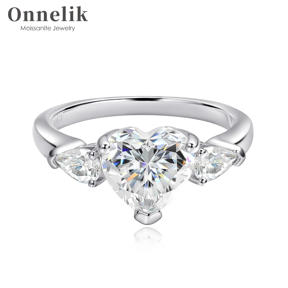 Onnelik 1CT 2CT 3CT 4CT Heart Cut Moissanite Rings for Women Diamond Wedding S925 Sterling Silver Ring with GRA Certificate
Onnelik 1CT 2CT 3CT 4CT Heart Cut Moissanite Rings for Women Diamond Wedding S925 Sterling Silver Ring with GRA Certificate