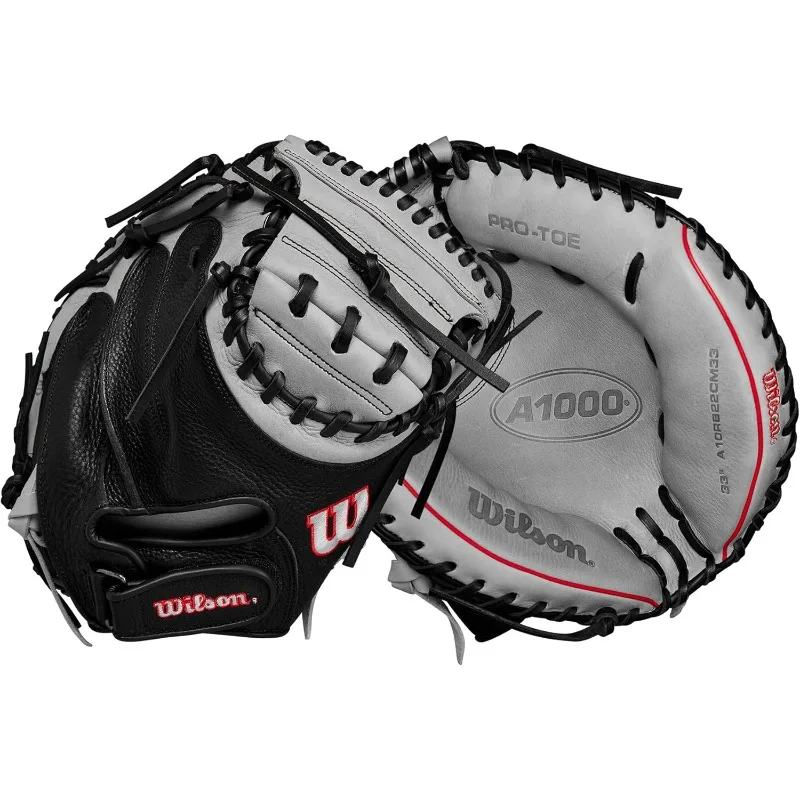 Wilson 2024 A1000 CM33 33” Baseball Catcher’s Mitt - Silver/Black/Red, Right Hand Throw
Wilson 2024 A1000 CM33 33” Baseball Catcher’s Mitt - Silver/Black/Red, Right Hand Throw