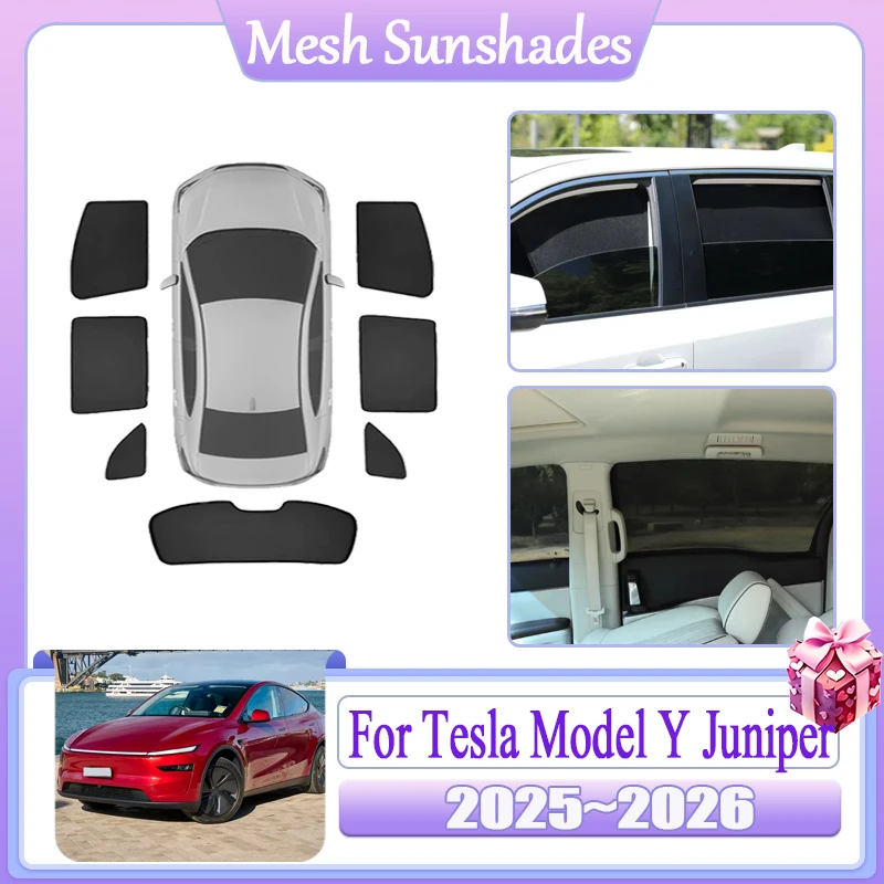 Солнцезащитная сетка для автомобиля Tesla Model Y Juniper 2026 2025, магнитный экран-шторка на окно, теплоизоляция, защита от УФ-излучения, автоаксессуары
Солнцезащитная сетка для автомобиля Tesla Model Y Juniper 2026 2025, магнитный экран-шторка на окно, теплоизоляция, защита от УФ-излучения, автоаксессуары