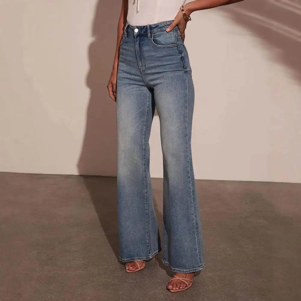 Loose Women's Jeans Straight Leg Elastic Washed Denim Pants Autumn Fashionable Casual Long Pants Seven Sleeve Length
Loose Women's Jeans Straight Leg Elastic Washed Denim Pants Autumn Fashionable Casual Long Pants Seven Sleeve Length