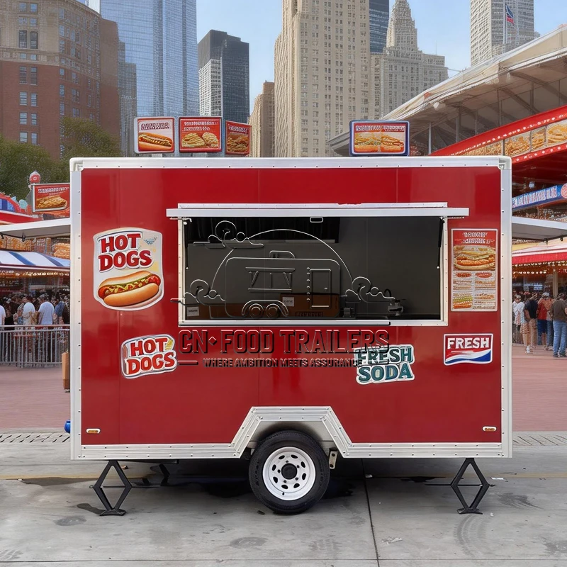CN Food Trailer Factory Custom Food Trailer Fast Food Truck with Kitchen for BBQ Hot Dog and Coffee Vending
CN Food Trailer Factory Custom Food Trailer Fast Food Truck with Kitchen for BBQ Hot Dog and Coffee Vending