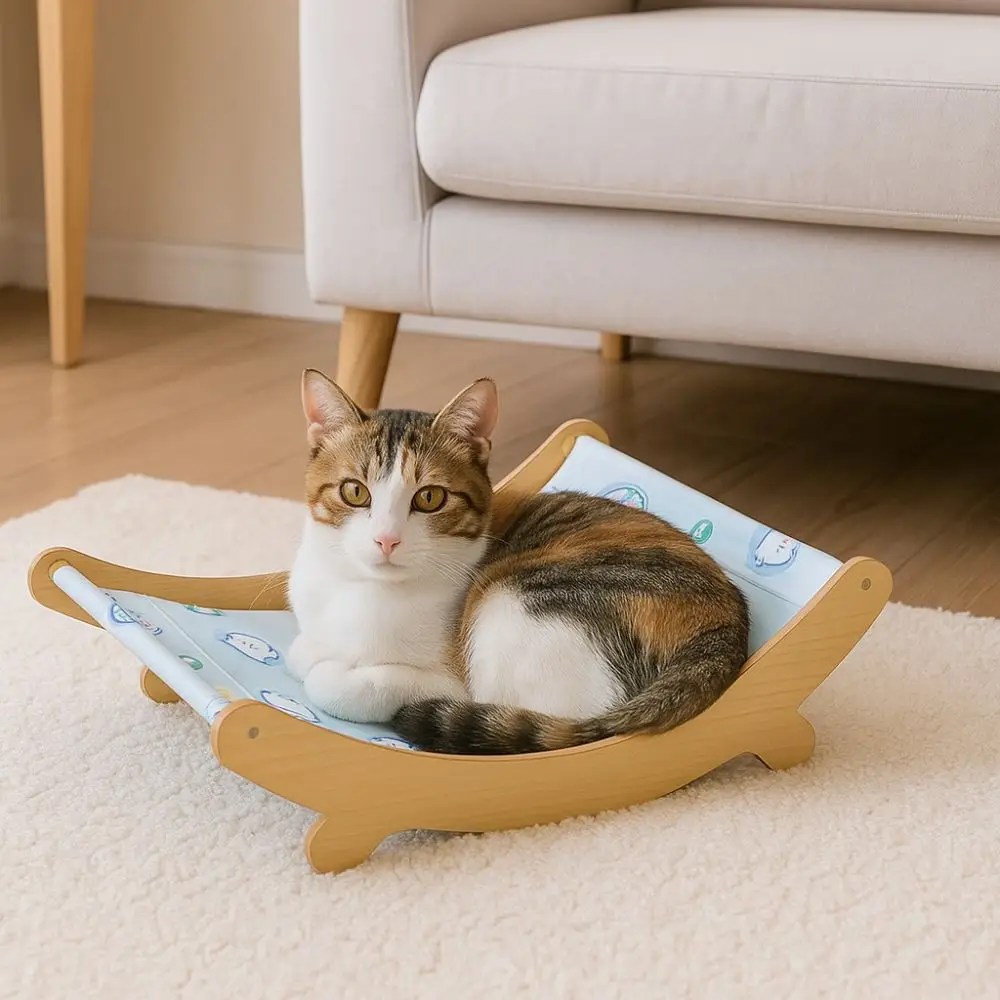 Practical Breathable Pet Rocking Chair Detachable Washable Cat Sofa Bed Arc Shape Pet Cooling Mat Nest Balcony 
Practical Breathable Pet Rocking Chair Detachable Washable Cat Sofa Bed Arc Shape Pet Cooling Mat Nest Balcony