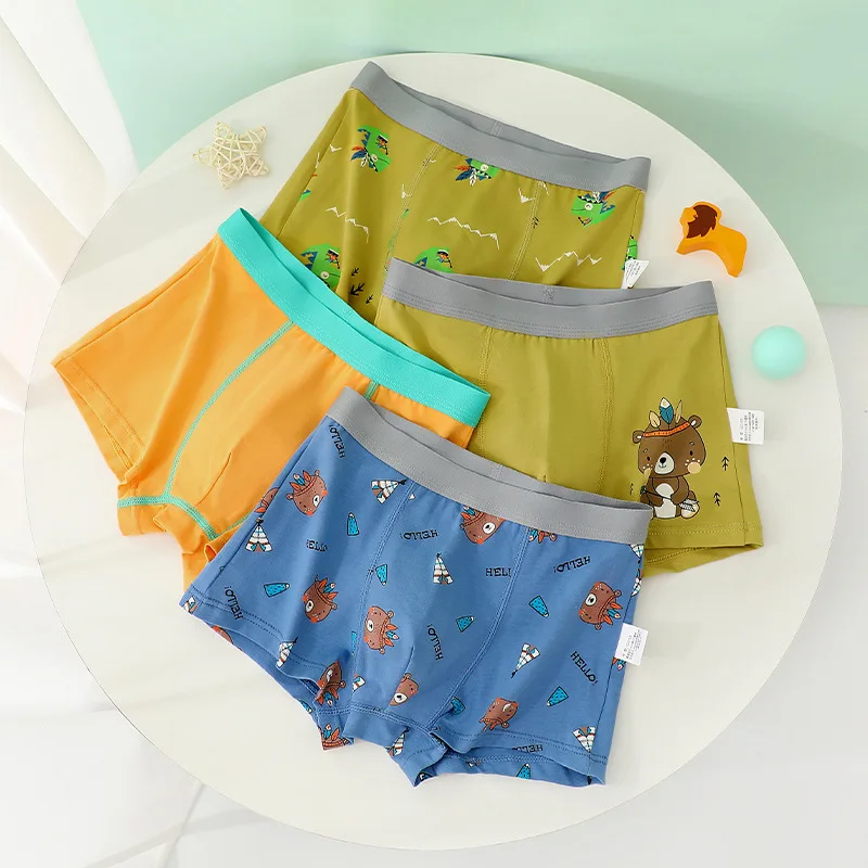 4PCS Kid Cotton Antibacterial Panties for Boy Thin Soft Breathable Knickers 3+y Young Child Underwears Cute Cartoon Print Briefs
4PCS Kid Cotton Antibacterial Panties for Boy Thin Soft Breathable Knickers 3+y Young Child Underwears Cute Cartoon Print Briefs