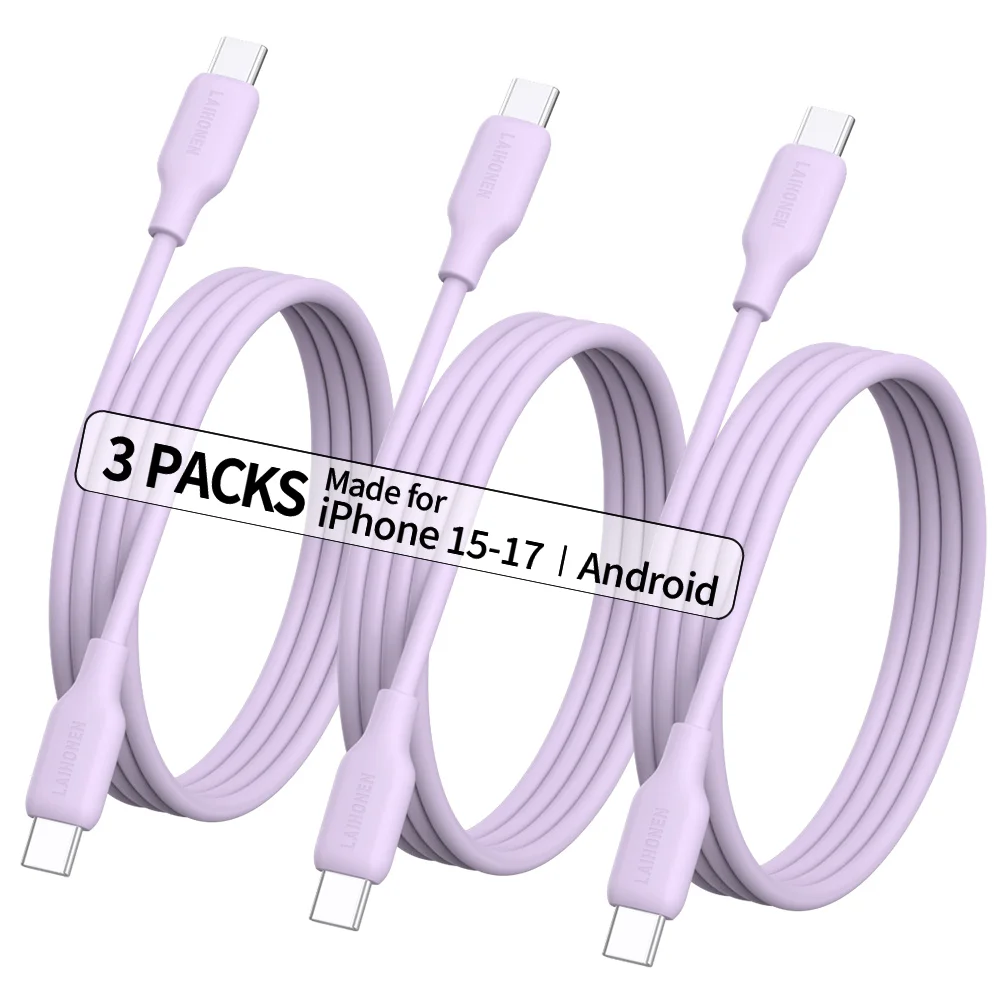 1 шт., 3 шт., 60 Вт PD USB C к типу C, жидкий силиконовый кабель для зарядки, универсальный, совместимый с iPhone17 16 15 Xiaomi 13 Huawei Samsung
1 шт., 3 шт., 60 Вт PD USB C к типу C, жидкий силиконовый кабель для зарядки, универсальный, совместимый с iPhone17 16 15 Xiaomi 13 Huawei Samsung