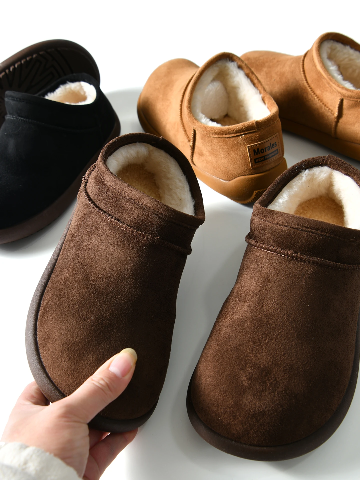 Thickened Long Plush Lined Winter Casual Men's Snow Boots Company Single Shoe Upper Manmade Fur Inner Low Top Boots
Thickened Long Plush Lined Winter Casual Men's Snow Boots Company Single Shoe Upper Manmade Fur Inner Low Top Boots