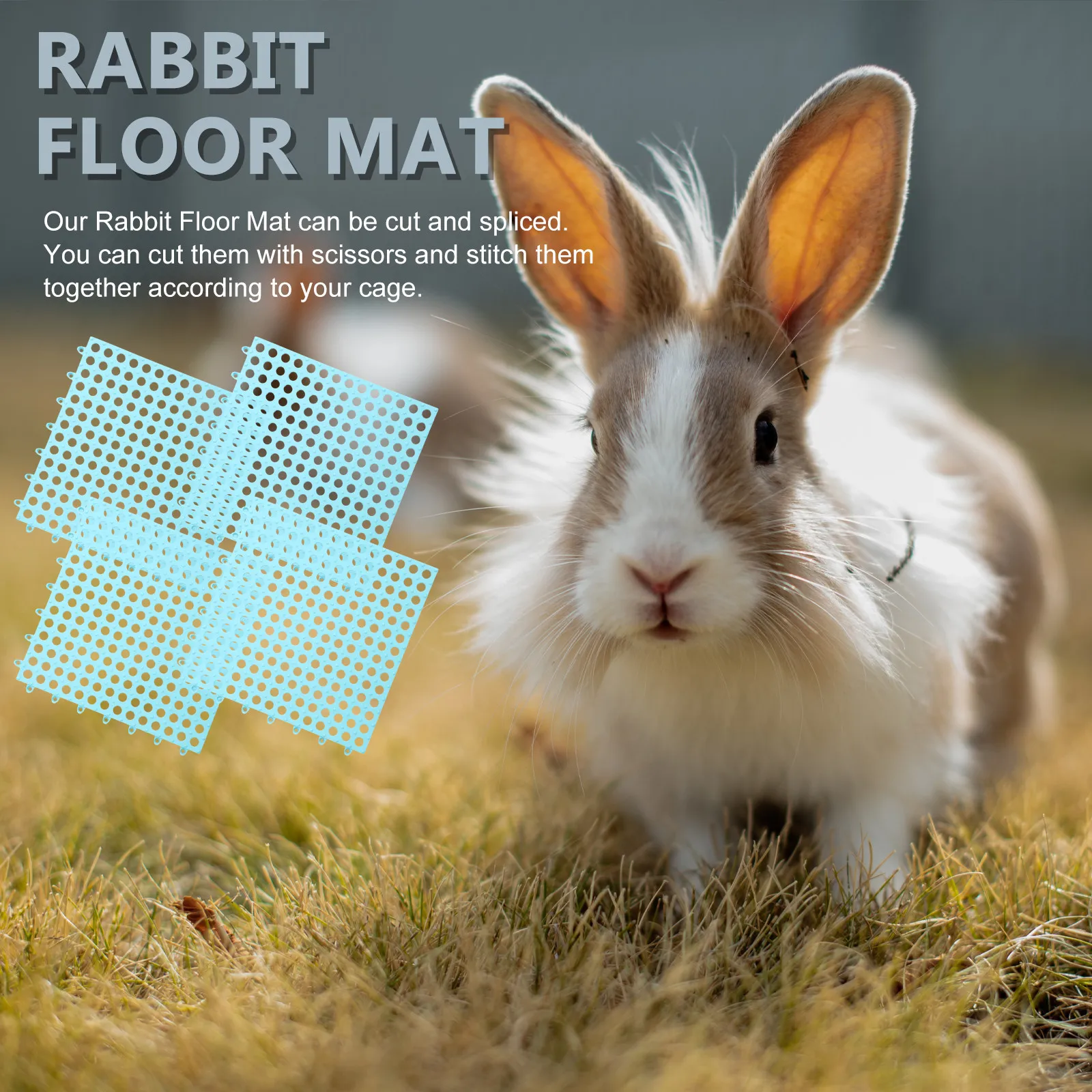 4Pcs Rabbit Floor Mat Plastic Cage Mats Hollow Design Small Animal Foot Pads Rabbit Cage Foot Cushions Reusable Wear-Resistant
4Pcs Rabbit Floor Mat Plastic Cage Mats Hollow Design Small Animal Foot Pads Rabbit Cage Foot Cushions Reusable Wear-Resistant