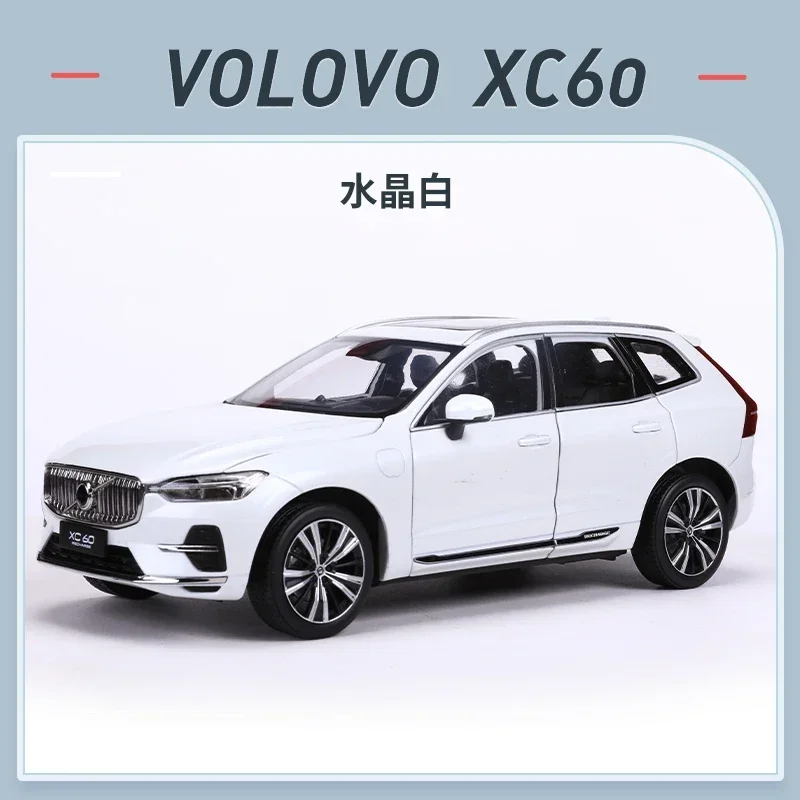 1/18 Volvo XC60 2022, внедорожник, литая под давлением модель автомобиля из сплава, игрушки, подарки для хобби, белый/серебристый/серый, подарочная коллекция, украшения, дисплей
1/18 Volvo XC60 2022, внедорожник, литая под давлением модель автомобиля из сплава, игрушки, подарки для хобби, белый/серебристый/серый, подарочная коллекция, украшения, дисплей