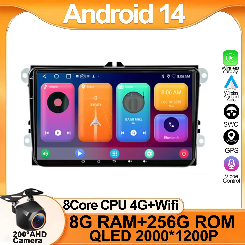 9" Android Car Stereo Radio For VW/Volkswagen/Golf/Passat/b7/b6/Skoda/Seat/Octavia/Polo/Tiguan Multimedia 4G BT GPS Navigation
9" Android Car Stereo Radio For VW/Volkswagen/Golf/Passat/b7/b6/Skoda/Seat/Octavia/Polo/Tiguan Multimedia 4G BT GPS Navigation