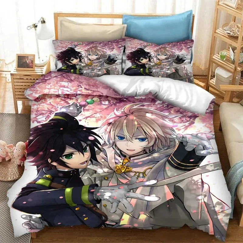 Anime Seraph of the End Mikaela Hyakuya Bedding Set 3D Printed Suitable for Bedroom Duvet Cover Set With Pillowcases Kids Home
Anime Seraph of the End Mikaela Hyakuya Bedding Set 3D Printed Suitable for Bedroom Duvet Cover Set With Pillowcases Kids Home