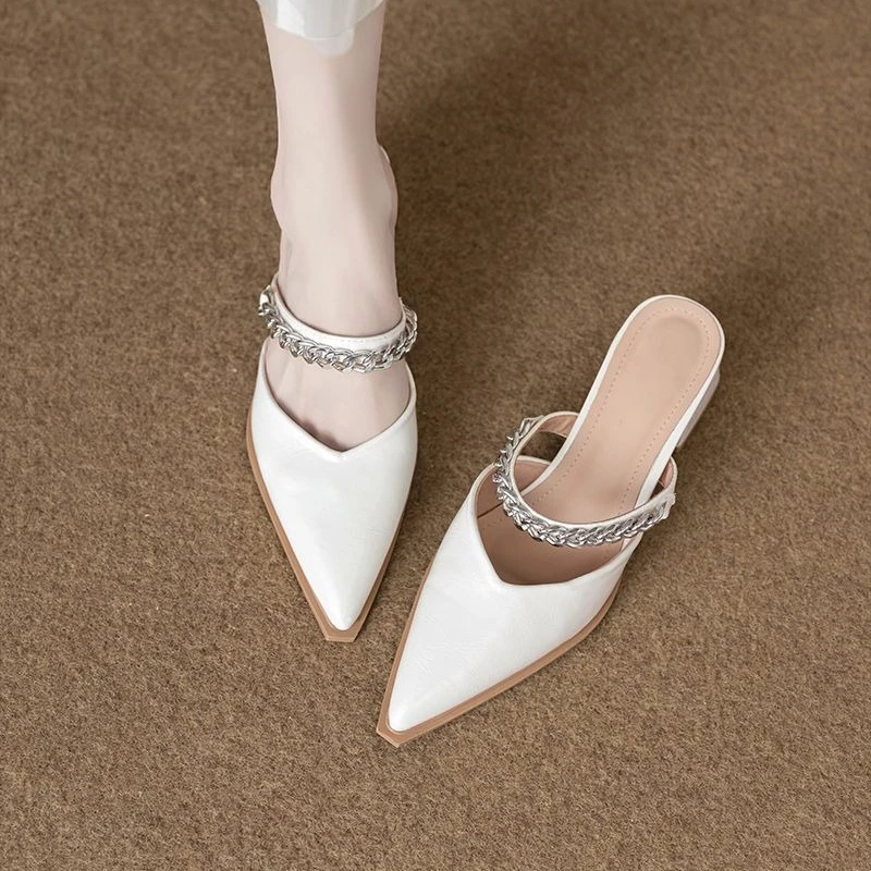 Women's Ladylike Stunning High End Fashion Pointed Enclosed Toe Mule Half Slip On Sandal Summer Wear Match Dress High Heel
Women's Ladylike Stunning High End Fashion Pointed Enclosed Toe Mule Half Slip On Sandal Summer Wear Match Dress High Heel